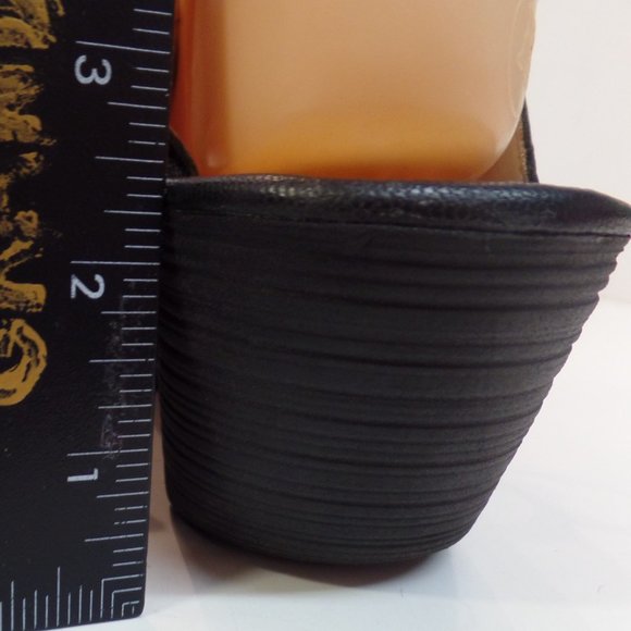 FLY London Black Leather Wedge Lace Up Sandals Shoes "Ylfa" Size 41 or US 10.5 - Picture 5 of 12